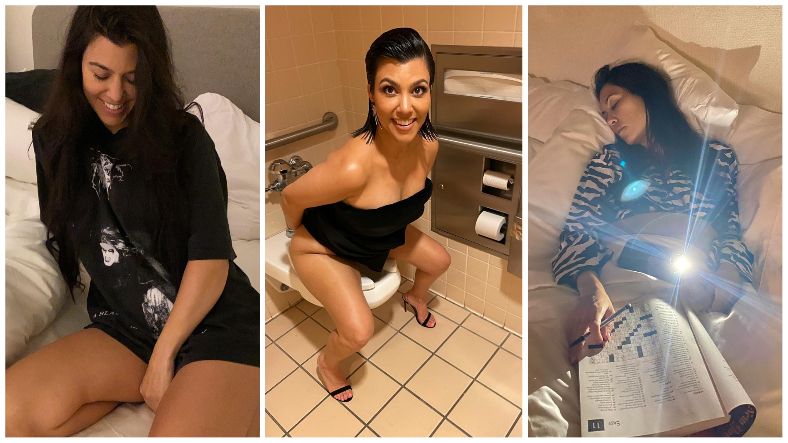 Kourtney Kardashian sentada en el baño: el vergonzoso regalo de cumpleaños de su marido