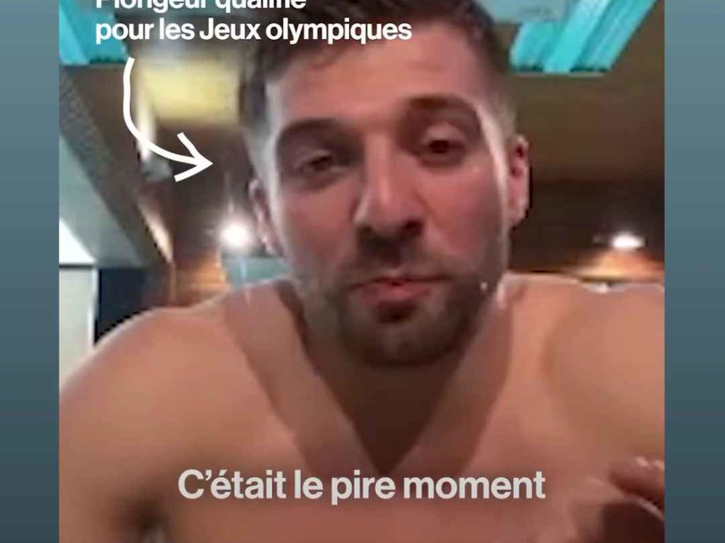 Der desaströse Auftritt des Olympiaspringers vor Macron: Peinliches Video