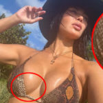La figlia di Kim Kardashian con una foto svela il seno rifatto della madre