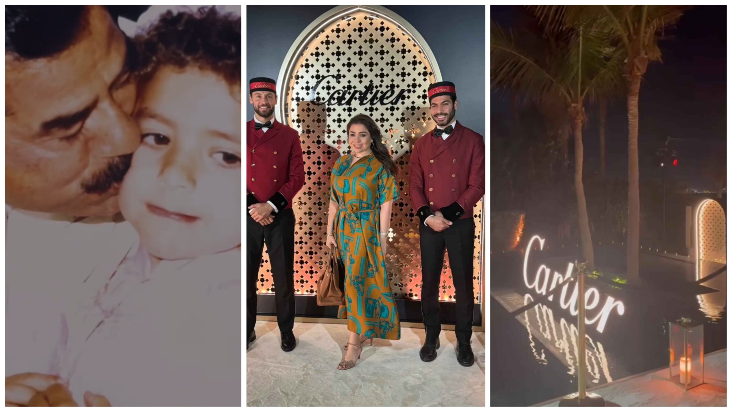 La nipote di Saddam Hussein riappare alla sfarzosa festa di Cartier