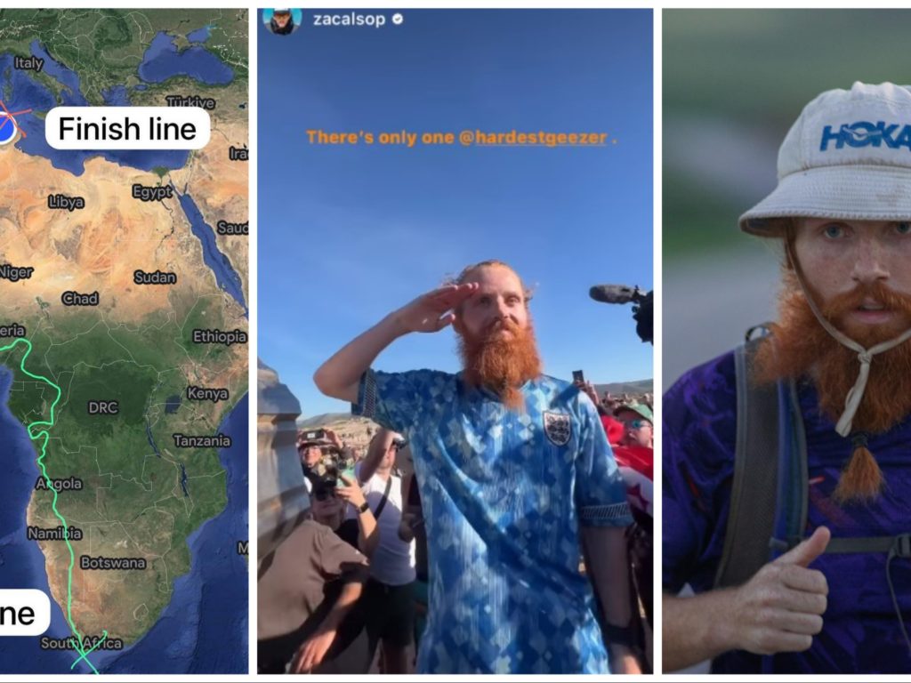 Der Brite Forrest Gump hat es geschafft: Er ist durch ganz Afrika gelaufen