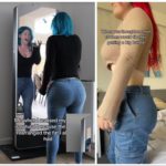 Modella con protesi al sedere gigante scopre che non può avere i jeans