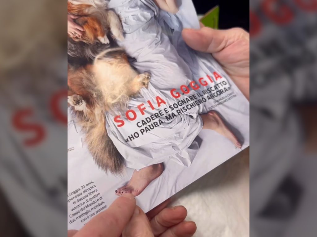 Sofia Goggia e la foto fake in copertina ecco la sua risposta