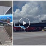 Un hombre aplastado en el motor de un avión de KLM: escena de terror, caos en el aeropuerto