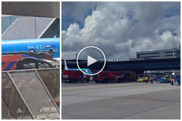 Un homme écrasé dans le moteur d'un avion KLM : scène d'horreur, chaos à l'aéroport