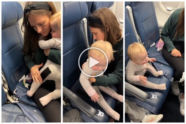 Une mère colle son nouveau-né au siège de l'avion avec du velcro : critiques et applaudissements