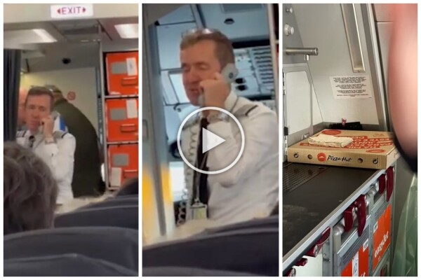 Pobres sándwiches para la tripulación, el piloto sale y pide una pizza: vuelo retrasado