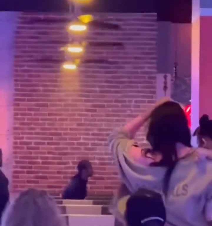 Bagarre au bowling, femme frappée à la tête avec une balle vidéo