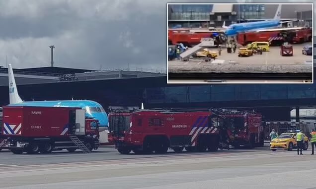 Un hombre aplastado en el motor de un avión de KLM: escena de terror, caos en el aeropuerto