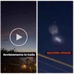 Alarma ovni en el cielo de Italia: extraña luz en el cielo en videos sociales