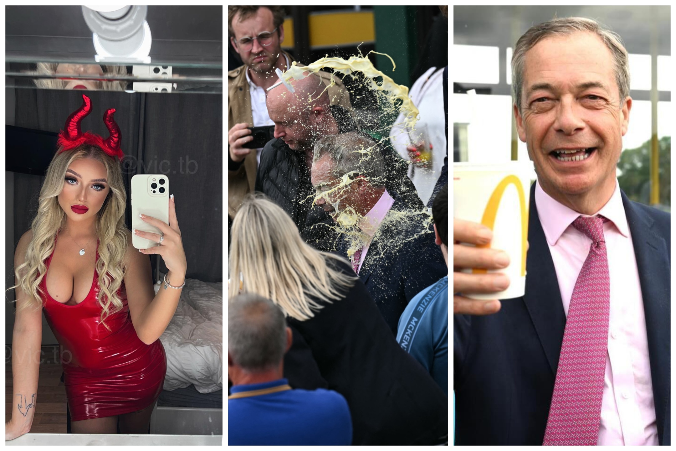 Detenida la actriz porno que atacó a Nigel Farage con un batido