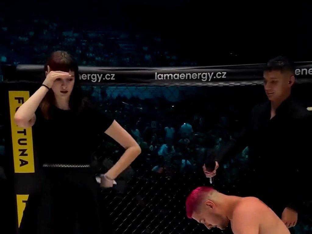 Luchadora de MMA pierde el combate y pide la mano de su novia y lo humilla en vivo por TV