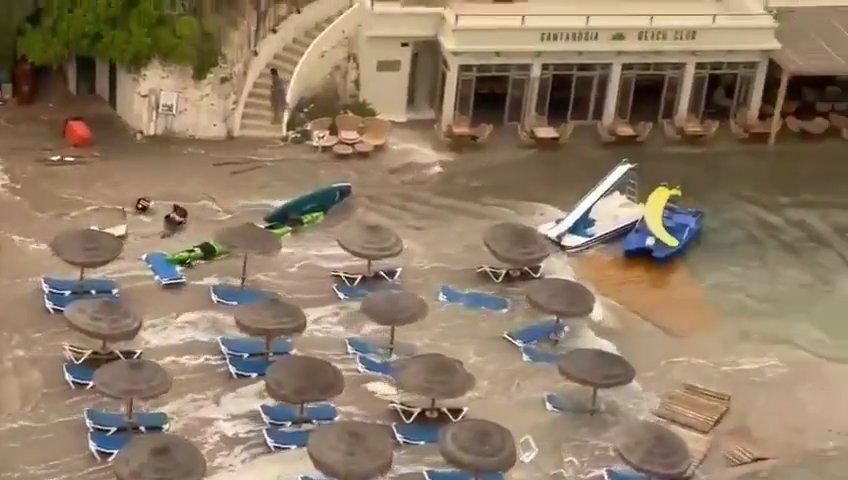 Météotsunami à Majorque, la mer envahit Puerto Alcudia : vidéos virales