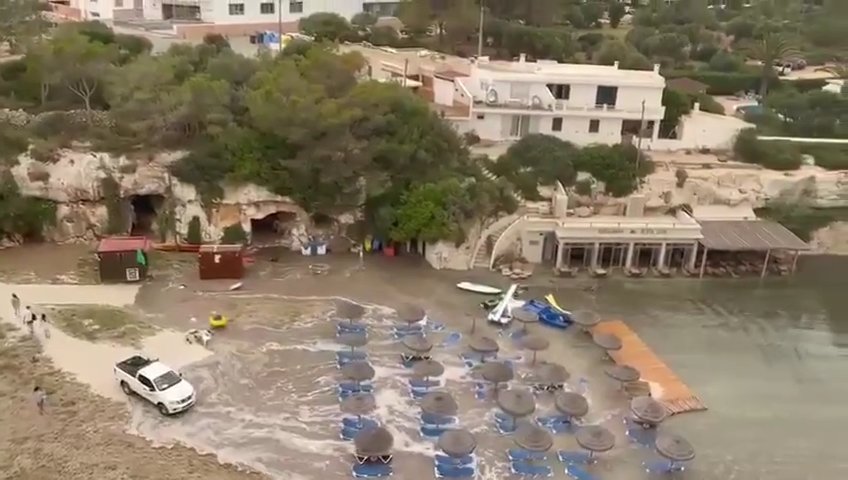 Météotsunami à Majorque, la mer envahit Puerto Alcudia : vidéos virales