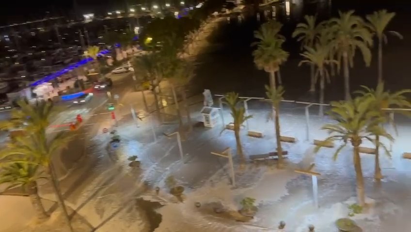 Météotsunami à Majorque, la mer envahit Puerto Alcudia : vidéos virales