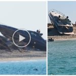 Una lancha fuera de control se estrella en una playa de Formentera y no hay heridos