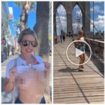 Lazos al viento en las calles de Nueva York: "Es por los derechos de las mujeres"