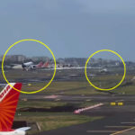 Cerca del desastre, un avión aterriza mientras otro aterriza detrás de él