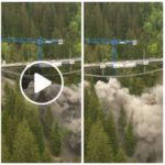 Histórico puente ferroviario destruido por error con dinamita: vídeo