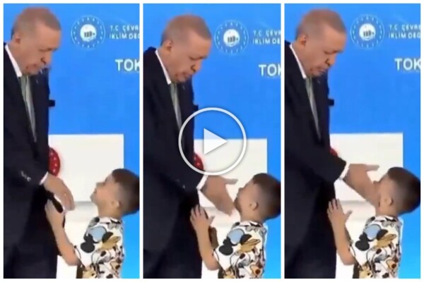 Erdogan abofetea a un niño: tormenta en línea pero hay una explicación