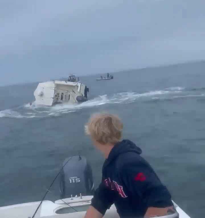 Balena salta su una barca di pescatori e la affonda: video incredibile