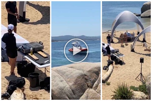 Fête illégale avec barbecue de riches sur une plage protégée en Sardaigne : la police arrive