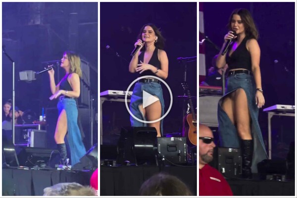 Metedura de pata en el escenario de Maren Morris, canta sin bragas y su video se vuelve viral