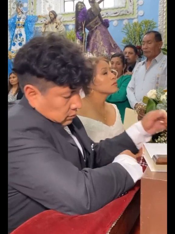 Novio borracho en el altar, novia avergonzada: video de la boda se vuelve viral