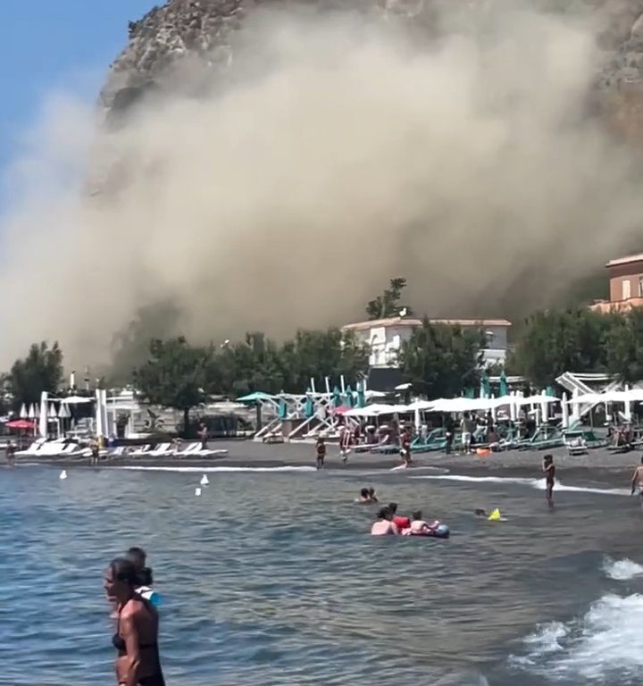 Terremoto en Nápoles, una montaña se derrumba en Procida