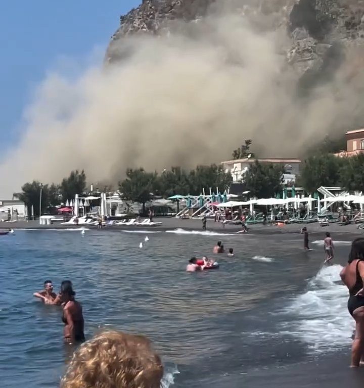 Terremoto en Nápoles, una montaña se derrumba en Procida