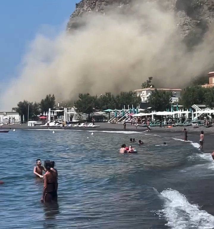 Terremoto en Nápoles, una montaña se derrumba en Procida