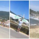 Turistas lanzados por el aire por el motor del avión: querían selfies espectaculares