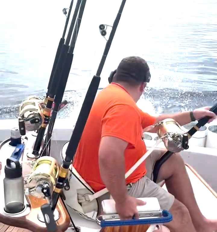 Vengeance du marlin, il saute sur le bateau et manque de massacrer le pêcheur : vidéo