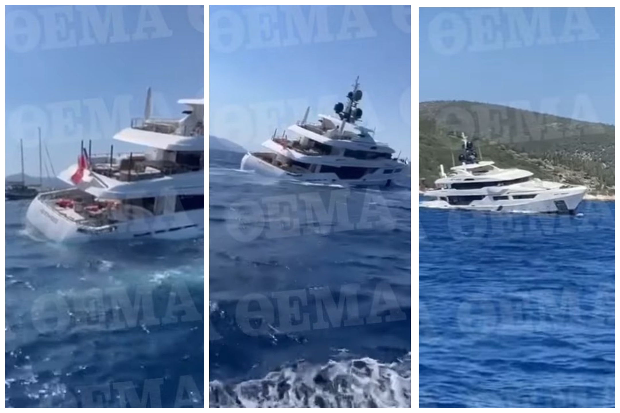 Un yate de lujo se hunde en Grecia: la tripulación olvidó abrir la escotilla