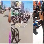 Ciclista aplastado por un altavoz a pocos metros de la meta: muerto en vida