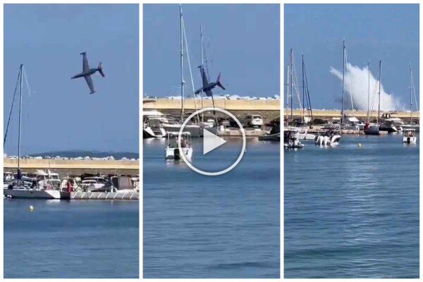 Un avion s'écrase en mer devant des dizaines de personnes : vidéo choquante