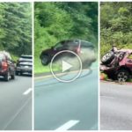 Un conducteur en colère tente de dépasser "tout-terrain" sur l'autoroute et détruit la voiture : vidéo choquante