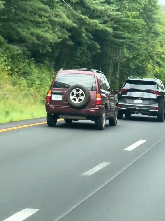 Guidatrice rabbiosa tenta sorpasso "off road" in autostrada e distrugge l'auto: video shock