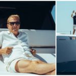 Kevin Costner en un crucero por Italia "bautiza" un superyate de Pardo