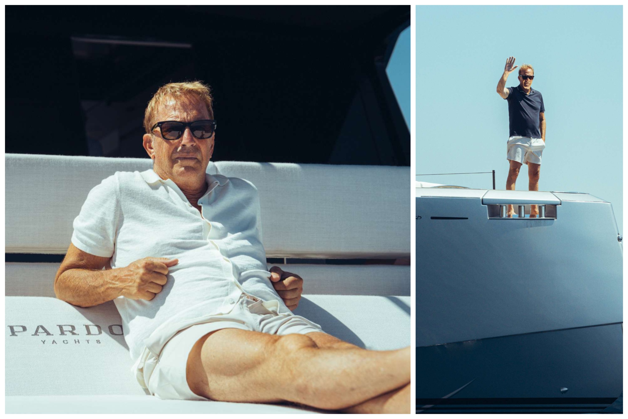 Kevin Costner in crociera in Italia “battezza” un…