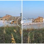 L'ouragan Ernesto déracine une maison qui flotte dans la mer (vidéo)