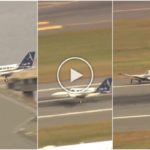 Avión aterriza sobre una sola rueda: video muestra la maniobra del héroe piloto