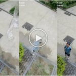 Bullo rovescia acqua ai compagni, torna a casa e la madre lo umilia allo stesso modo