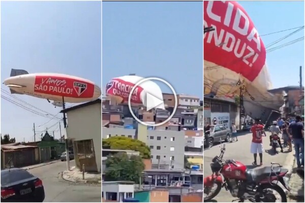 Dirigible se estrella en Sao Paulo: vídeo del accidente