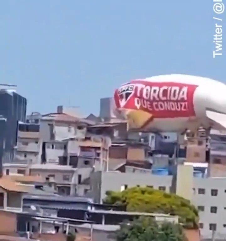 Dirigible se estrella en Sao Paulo: vídeo del accidente