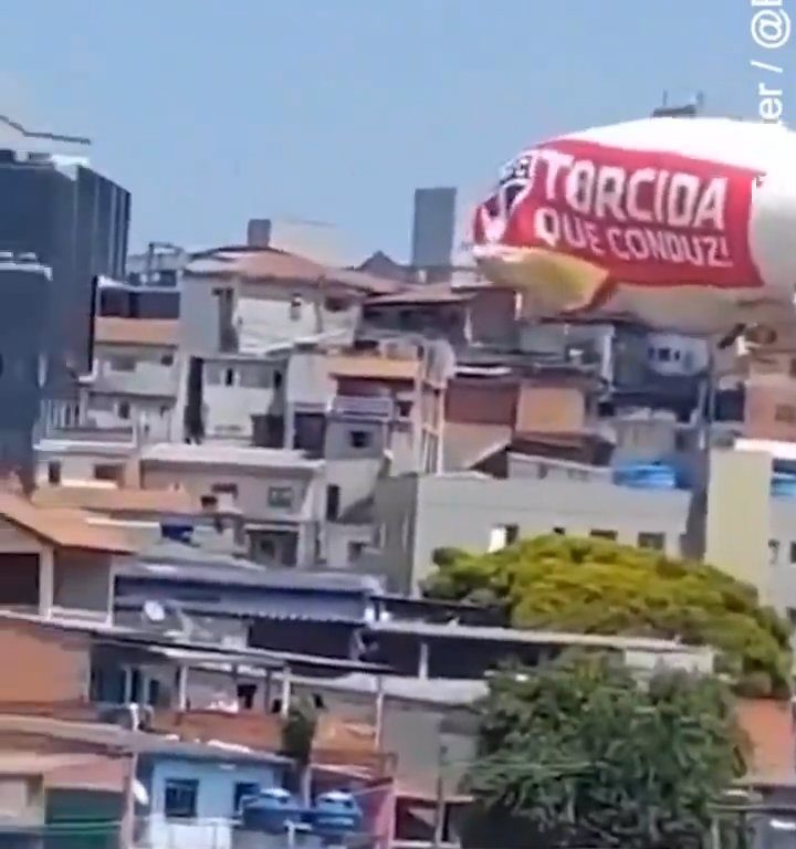 Dirigible se estrella en Sao Paulo: vídeo del accidente