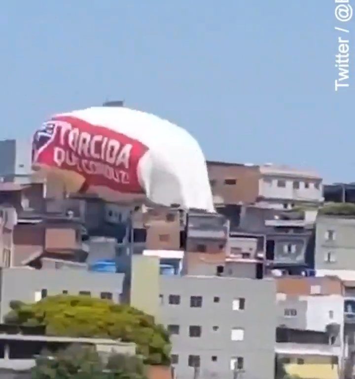 Un dirigeable s'écrase à Sao Paulo : vidéo de l'accident