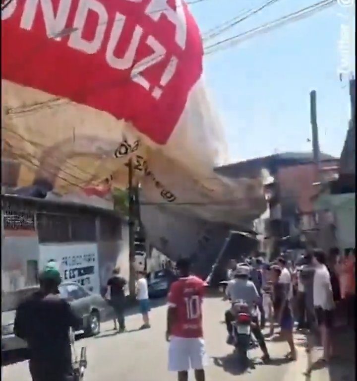 Dirigible se estrella en Sao Paulo: vídeo del accidente