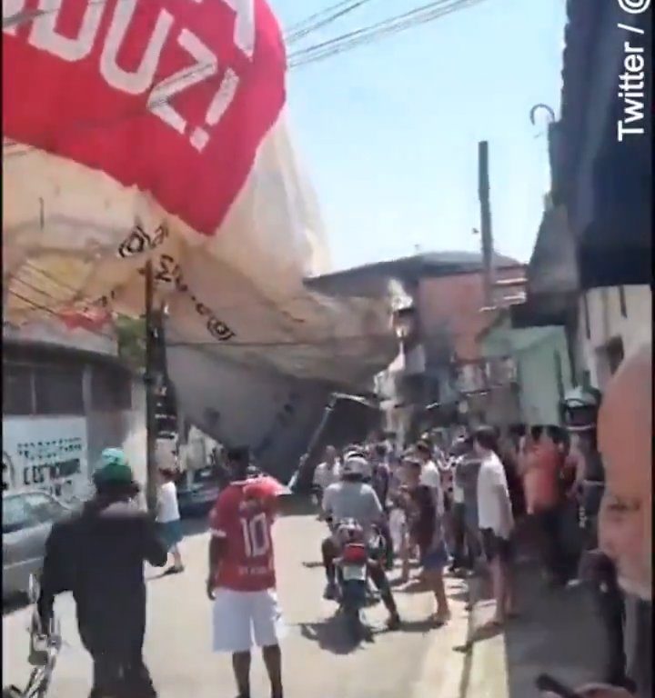 Un dirigeable s'écrase à Sao Paulo : vidéo de l'accident