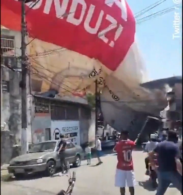 Dirigible se estrella en Sao Paulo: vídeo del accidente